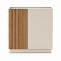 Sideboard mit 2 Türen Beige Eiche MDF rechteckig 80 x 40 x 90 cm